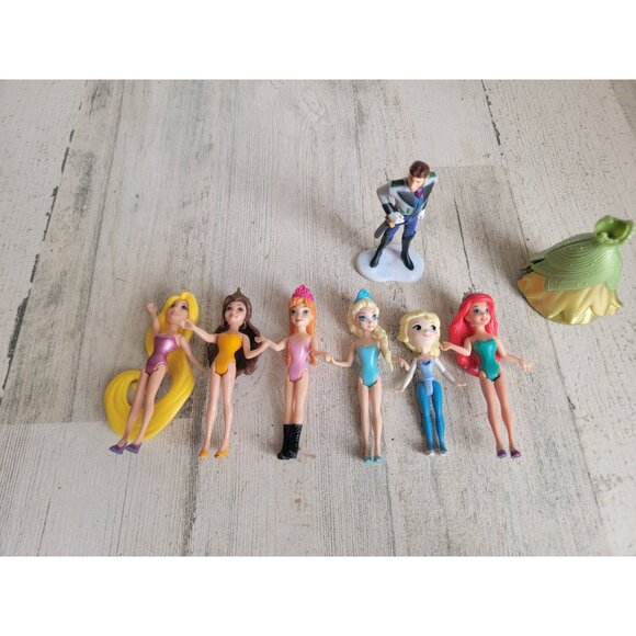 Disney variety princess elsa Ariel rapunzel toy figure set prince - Picture 3 of 6